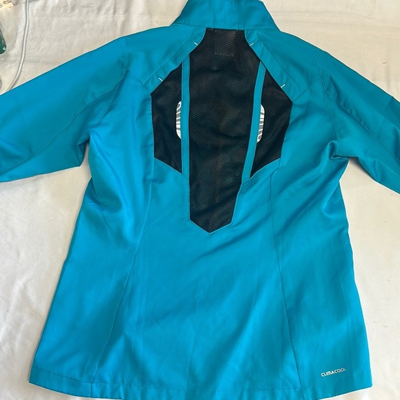 Adidas - NWOT - Blue and Yellow Sports Jacket w/ Reflective Design - Picture 5 of 9